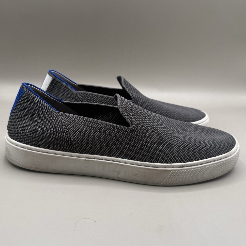 Rothys The Original Shoes Womens Size 8 Slip On Anchor Textile Gray